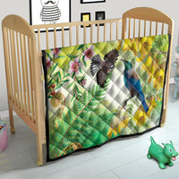 New Zealand Maori Mahuru Quilt Tui With Pikawakawa Spring Colors LT7 - Polynesian Pride