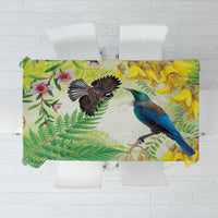 New Zealand Maori Mahuru Tablecloth Tui With Pikawakawa Spring Colors LT7 Multicolor - Polynesian Pride