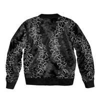 Hawaii Plumeria Lei Bomber Jacket Aloha Festive Vibe