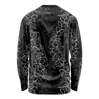 Hawaii Plumeria Lei Long Sleeve Shirt Aloha Festive Vibe