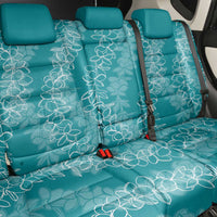 Hawaii Plumeria Lei Back Car Seat Cover Aloha Festive Vibe - Teal
