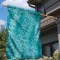 Hawaii Plumeria Lei Garden Flag Aloha Festive Vibe - Teal LT7 - Polynesian Pride