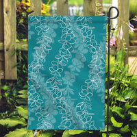 Hawaii Plumeria Lei Garden Flag Aloha Festive Vibe - Teal LT7 Garden Flag Teal - Polynesian Pride