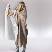 Hawaii Plumeria Lei Hooded Blanket Aloha Festive Vibe - Beige LT7 - Polynesian Pride