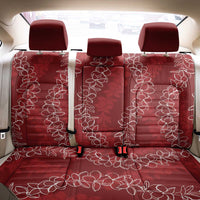 Hawaii Plumeria Lei Back Car Seat Cover Aloha Festive Vibe - Crimson
