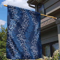 Hawaii Plumeria Lei Garden Flag Aloha Festive Vibe - Navy Blue LT7 - Polynesian Pride