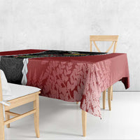 New Zealand Christmas Tablecloth Flora Map with Birds - Polynesian Pride