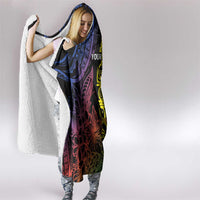 New Caledonia Kanaky Personalized Hooded Blanket Fleche Faitiere Mix Kagu LT7 - Polynesian Pride