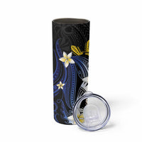 Personalized Philippines Tribal Skinny Tumbler Tropical Waves - Plumeria