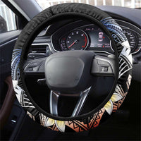 Philippines Tribal Steering Wheel Cover Tropical Waves - Plumeria
