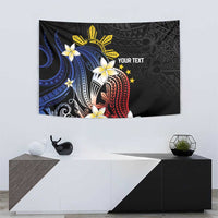 Personalized Philippines Tribal Tapestry Tropical Waves - Plumeria