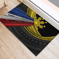Philippines Sun Rubber Doormat Pasifika Tribal Style