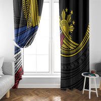 Philippines Sun Window Curtain Pasifika Tribal Style