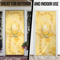 Hawaii Oahu Island Flowers Lei Door Cover Yellow Ilima Mix Plumeria LT7 - Polynesian Pride