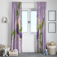 Hawaii Kauai Island Flowers Lei Window Curtain Mokihana Lei