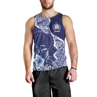 Fiji Queen Victoria School Personalised Men Tank Top Masi Tapa Torn Style LT7 - Polynesian Pride
