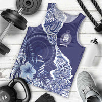 Fiji Queen Victoria School Personalised Men Tank Top Masi Tapa Torn Style LT7 - Polynesian Pride