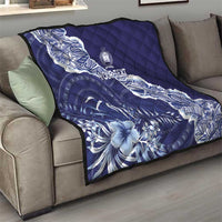 Fiji Queen Victoria School Personalised Quilt Masi Tapa Torn Style LT7 - Polynesian Pride