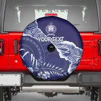 Fiji Queen Victoria School Personalised Spare Tire Cover Masi Tapa Torn Style