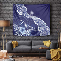 Fiji Queen Victoria School Personalised Tapestry Masi Tapa Torn Style LT7 - Polynesian Pride