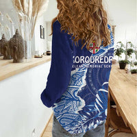 Fiji Lelean Memorial School Personalised Women Casual Shirt Korodredre Davuilevu Masi Mix Style