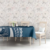 Kia Orana Cook Islands Tablecloth Auika Plumeria Tropical Waves - Polynesian Pride