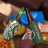 Kia Orana Cook Islands 4 in 1 Can Cooler Tumbler Matie Plumeria Tropical Waves - Polynesian Pride