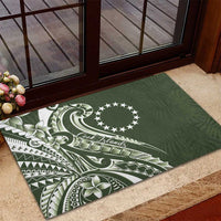 Kia Orana Cook Islands Rubber Doormat Matie Plumeria Tropical Waves - Polynesian Pride