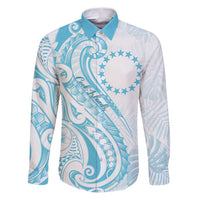 Kia Orana Cook Islands Family Matching Puletasi and Hawaiian Shirt Moana Plumeria Tropical Waves - Polynesian Pride