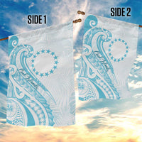 Kia Orana Cook Islands Garden Flag Moana Plumeria Tropical Waves - Polynesian Pride