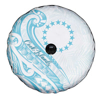 Kia Orana Cook Islands Spare Tire Cover Moana Plumeria Tropical Waves - Polynesian Pride