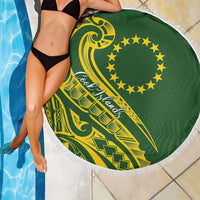 Kia Orana Cook Islands Beach Blanket Plumeria Tropical Waves - Polynesian Pride