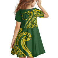 Kia Orana Cook Islands Family Matching Puletasi and Hawaiian Shirt Plumeria Tropical Waves - Polynesian Pride