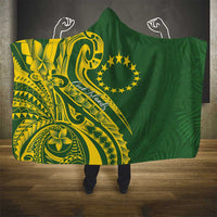Kia Orana Cook Islands Hooded Blanket Plumeria Tropical Waves - Polynesian Pride