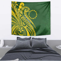 Kia Orana Cook Islands Tapestry Plumeria Tropical Waves - Polynesian Pride