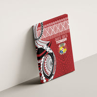 Mate Ma'a Tonga Rugby Kupesi Motifs Canvas Wall Art Red Waves LT7 - Polynesian Pride