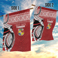 Mate Ma'a Tonga Rugby Kupesi Motifs Garden Flag Red Waves LT7 - Polynesian Pride