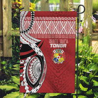 Mate Ma'a Tonga Rugby Kupesi Motifs Garden Flag Red Waves LT7 Garden Flag Red - Polynesian Pride