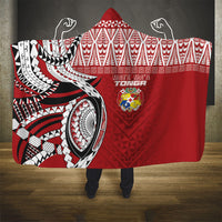 Mate Ma'a Tonga Rugby Kupesi Motifs Hooded Blanket Red Waves LT7 - Polynesian Pride