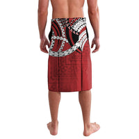 Mate Ma'a Tonga Rugby Custom Kupesi Motifs Lavalava Red Waves LT7 - Polynesian Pride
