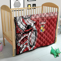 Mate Ma'a Tonga Rugby Kupesi Motifs Quilt Red Waves LT7 - Polynesian Pride