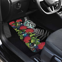 Meri Kirihimete New Zealand Car Mats Tui on Pohutukawa