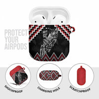 New Zealand Christmas Taniko Poutama AirPods Case Mountainscape Maori Fern - Polynesian Pride