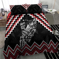 New Zealand Christmas Taniko Poutama Bedding Set Mountainscape Maori Fern - Polynesian Pride