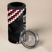 New Zealand Christmas Taniko Poutama 4 in 1 Can Cooler Tumbler Mountainscape Maori Fern LT7 - Polynesian Pride