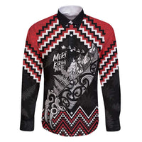 New Zealand Christmas Taniko Poutama Family Matching Puletasi and Hawaiian Shirt Mountainscape Maori Fern - Polynesian Pride