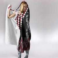 New Zealand Christmas Taniko Poutama Hooded Blanket Mountainscape Maori Fern - Polynesian Pride