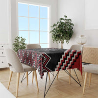 New Zealand Christmas Taniko Poutama Tablecloth Mountainscape Maori Fern - Polynesian Pride