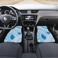 Bula Fiji Classic Masi Tapa Car Mats Turquoise - Polynesian Pride