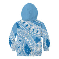 Bula Fiji Classic Masi Tapa Kid Hoodie Turquoise - Polynesian Pride